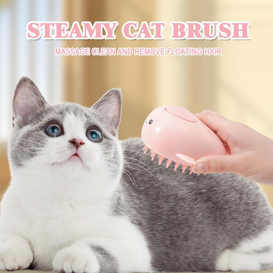 3-in-1 Dampfbürste für Katzen