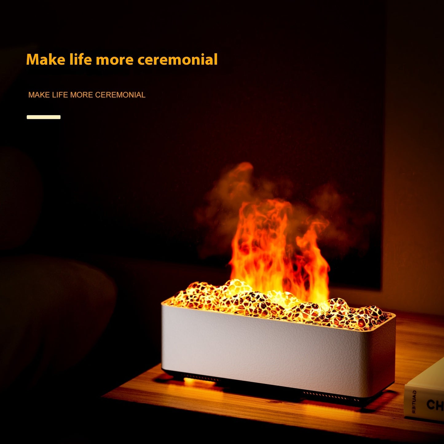 Ultraschall Aroma Diffusor mit Vulkan-Effekt