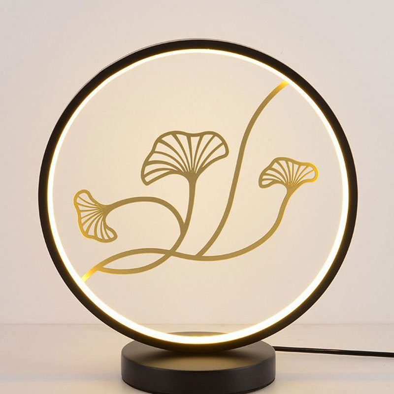 Design LED Tischleuchte „Vogel & Zweig“