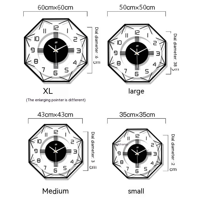 Moderne Nordische Wanduhr