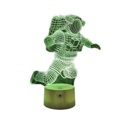 Astronaut 3D Mini-Nachtlicht, Nachttischlampe mit USB-Anschluss.