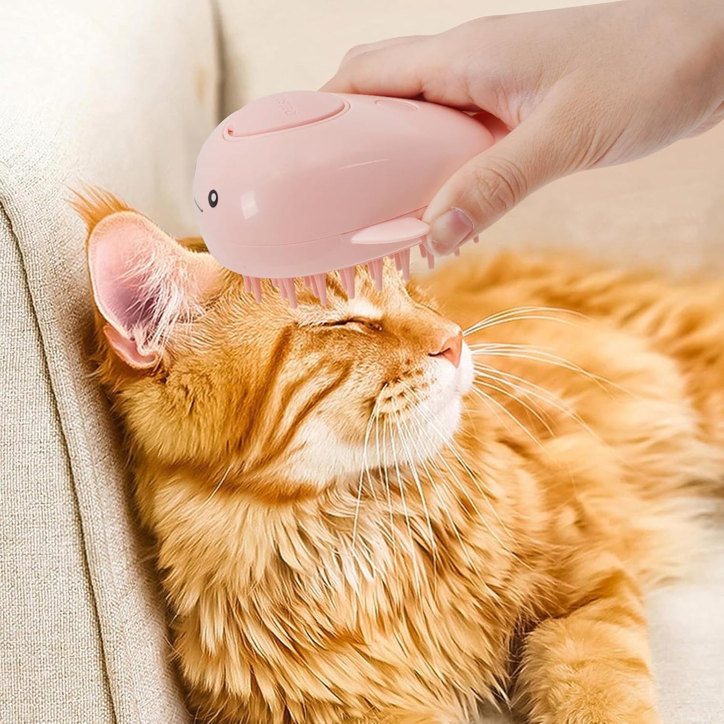 3-in-1 Dampfbürste für Katzen