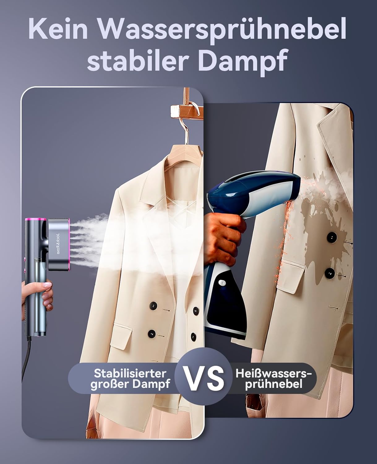 Clikaroo™ 2-in-1 Dampfglätter & Reisebügeleisen
