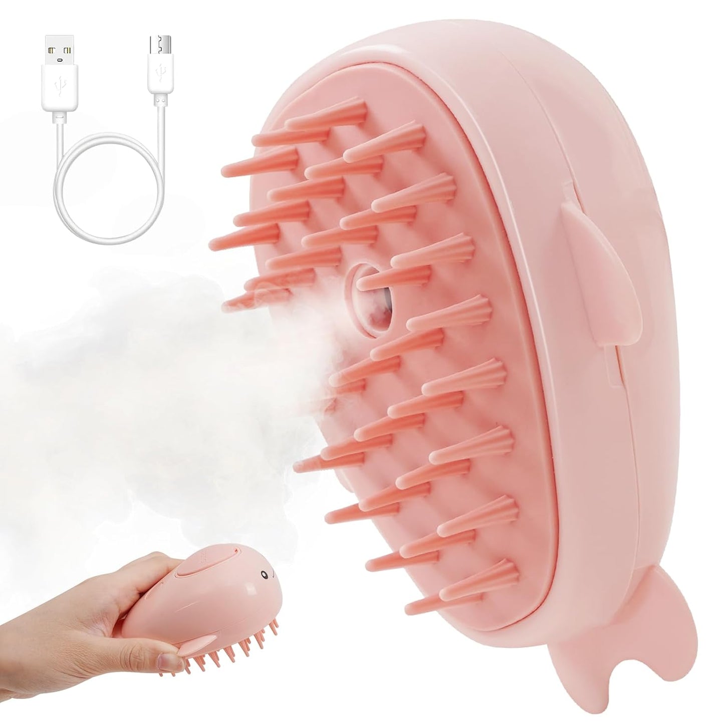 3-in-1 Dampfbürste für Katzen