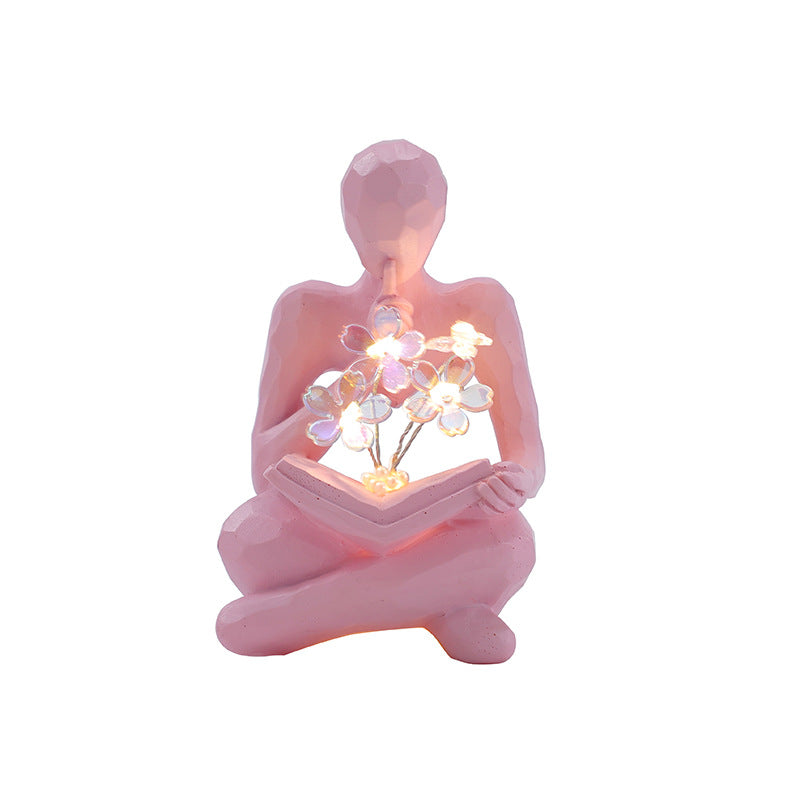 Kleine Nachtlampe „Golden Thinker“