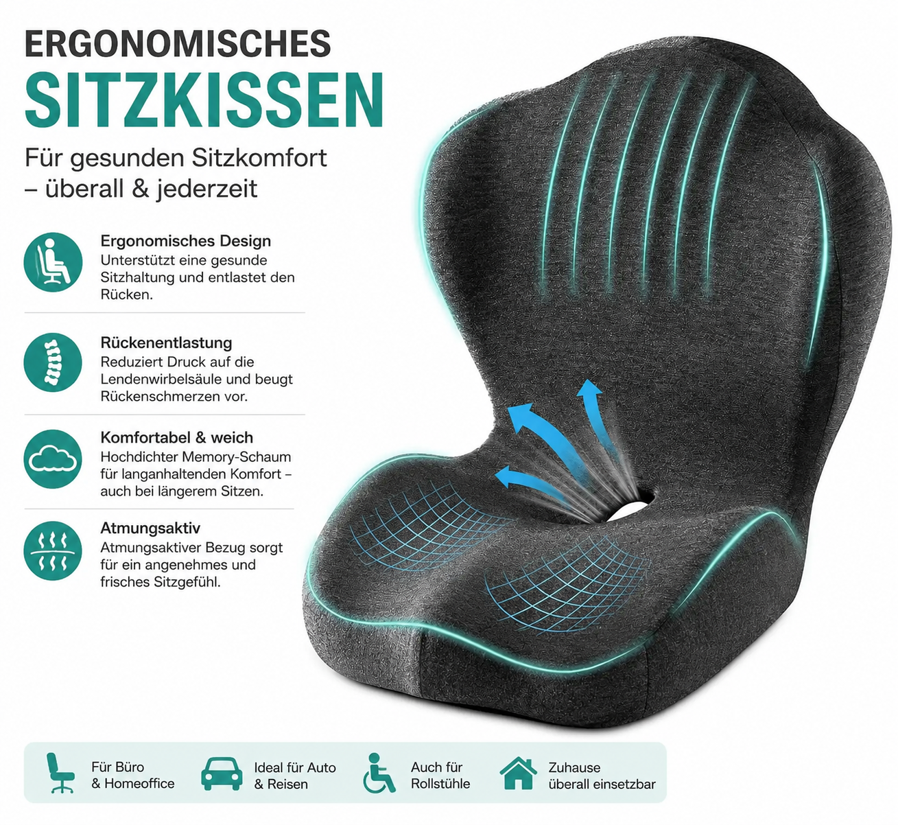 CLIKAROO Komfort-Sitzkissen™