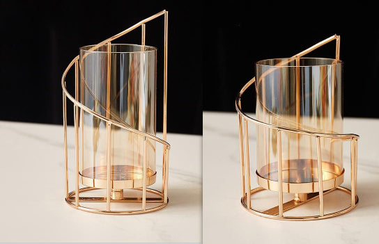 Nordischer romantischer Kerzenhalter – Schmiedeeisen Dekoration & Vase