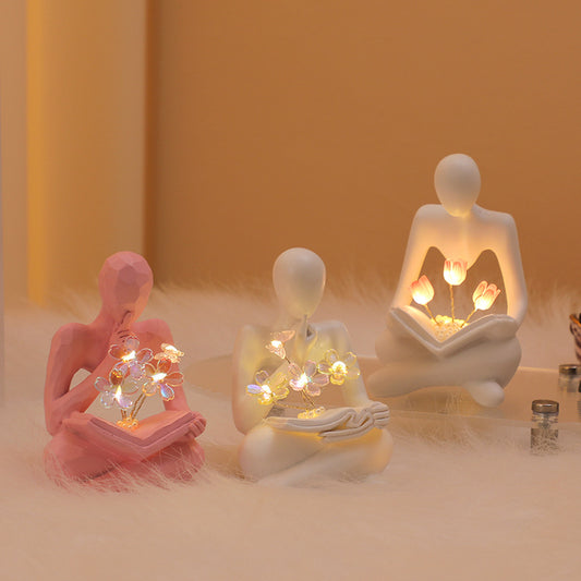 Kleine Nachtlampe „Golden Thinker“